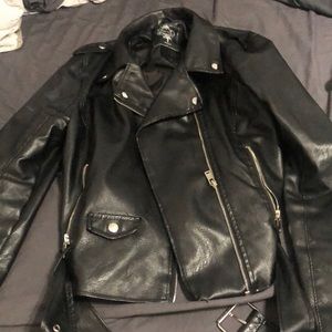 Worn once leather jacket